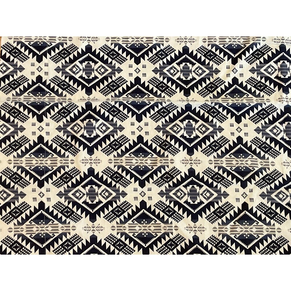 Pendleton Westward Journey Queen Pillow Case Only 20 X 31” Flannel Navy Aztec